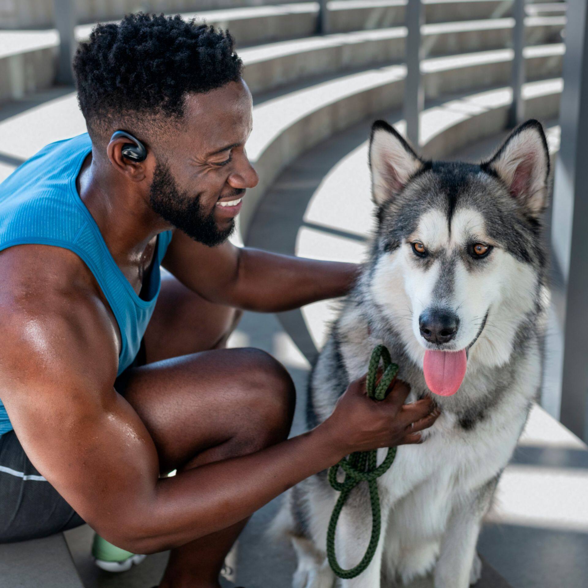 Alt View 19. Bose - Sport Open Earbuds True Wireless Open-Ear Headphones - Triple Black.