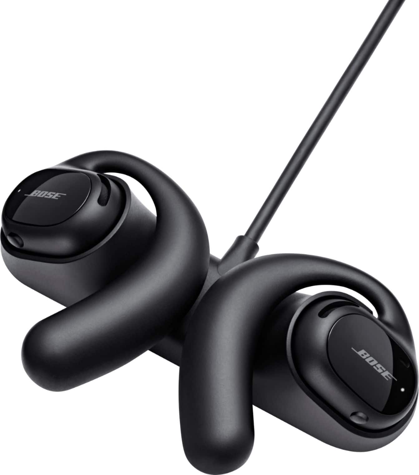 Alt View 21. Bose - Sport Open Earbuds True Wireless Open-Ear Headphones - Triple Black.