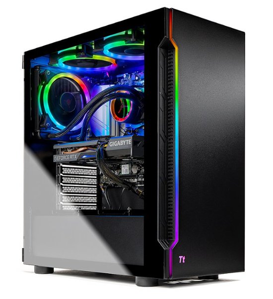 Skytech Gaming – SHADOW Gaming Desktop – AMD Ryzen 7 3700X – GeForce RTX3060Ti – 16GB DDR4 3000 Memory – 1TB NVME – Black