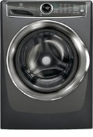 Electrolux - 4.4 Cu. Ft. Stackable Front Load Washer with Steam and SmartBoost® Technology - Titanium - Front_Zoom