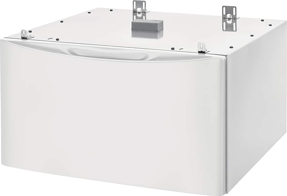 Left. Electrolux - Washer/Dryer Pedestal with Storage Drawer - White.