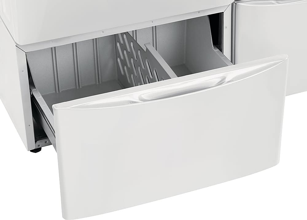 Alt View 12. Electrolux - Washer/Dryer Pedestal with Storage Drawer - White.