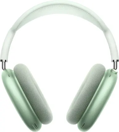 Front. Apple - Geek Squad Certified Refurbished AirPods Max - Green.