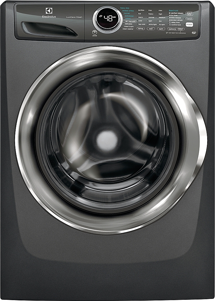 Electrolux - 4.3 Cu. Ft. Stackable Front Load Washer with Steam and Adaptive Dispenser™ - Titanium