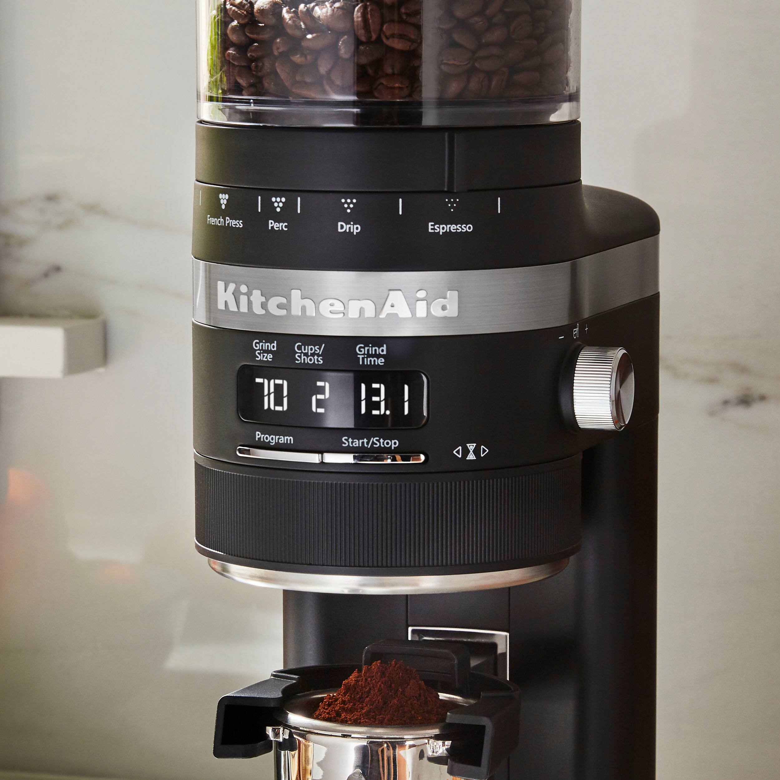 Alt View 1. KitchenAid - Burr Coffee Grinder - Matte Black.