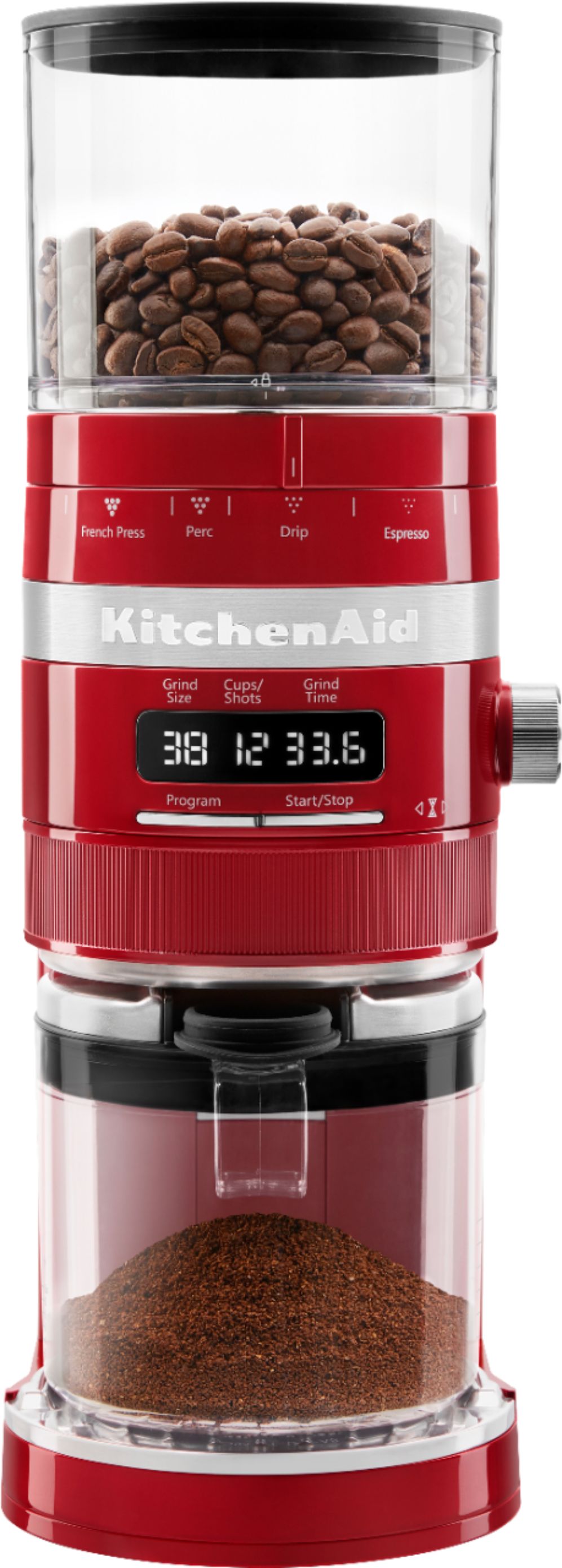 Best Buy: KitchenAid Burr Coffee Grinder Empire Red KCG8433ER