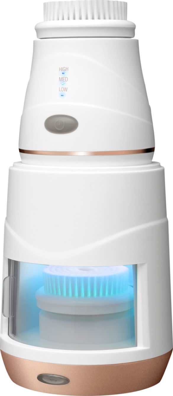 Angle View: Conair - Sonic Advantage Facial Brush Pod with Induction charging - White