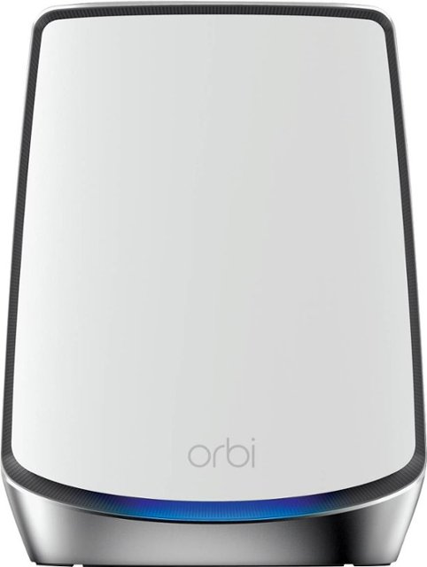 Front. NETGEAR - Orbi 850 Series AX6000 Tri-Band Mesh Wi-Fi 6 Satellite - White.