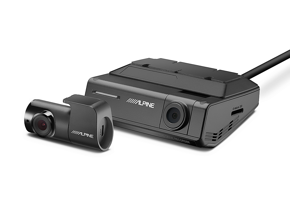 Angle View: Alpine - Premium 1080P Night Vision Dash Camera Bundle - Black