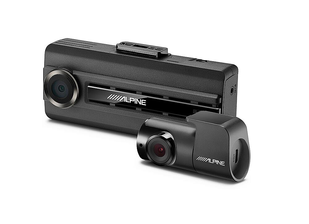 Angle. Alpine - Premium 1080P Dash Camera Bundle - Black.