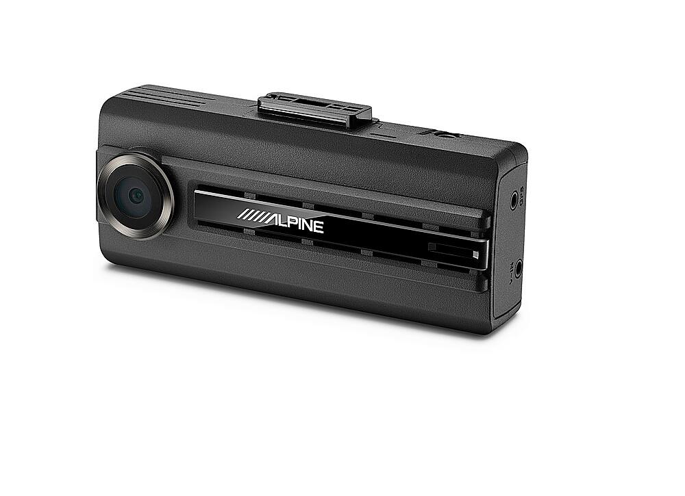 Left. Alpine - Premium 1080P Dash Camera Bundle - Black.