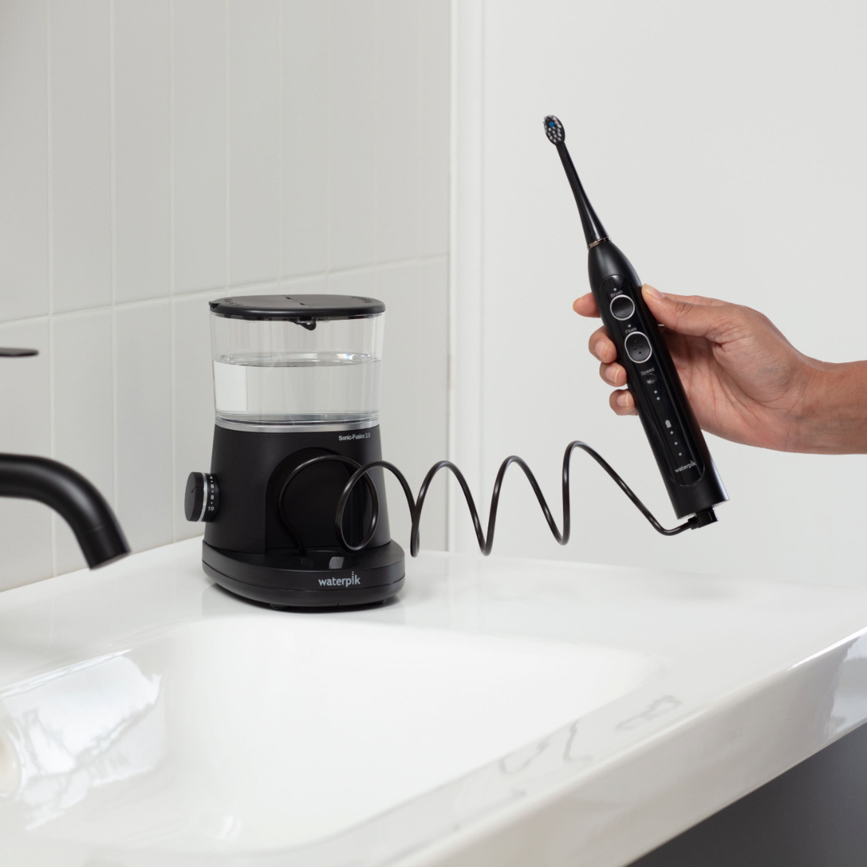 Alt View 16. Waterpik - Sonic-Fusion 2.0 - Black.