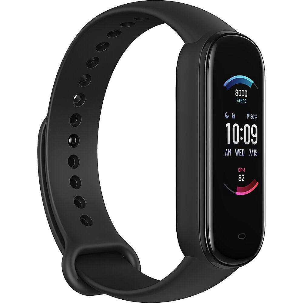 Alt View 3. Amazfit - Band 5 Fitness Tracker Polycarbonate 29.9mm - Midnight Black.