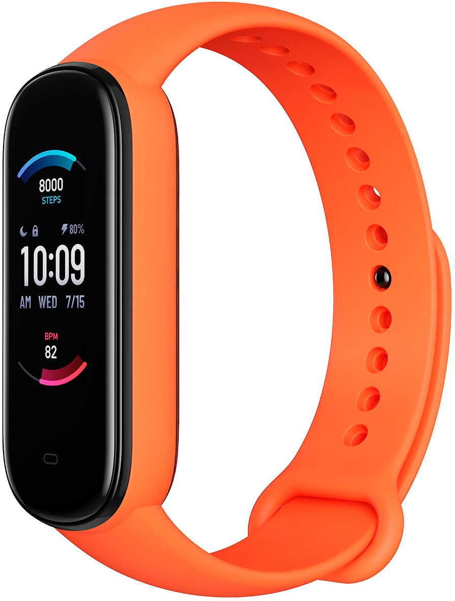 Kit Correa Manilla Banda Y Buff Screen Para Reloj Xiaomi Amazfit Bip Color  Naranja