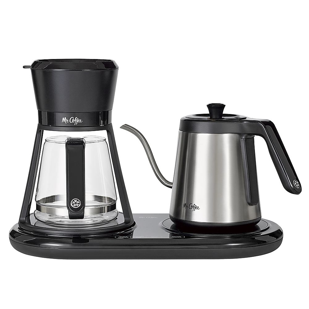 Angle View: Mr. Coffee - All-in-One At-Home Pour Over Coffee Maker, Black - Black