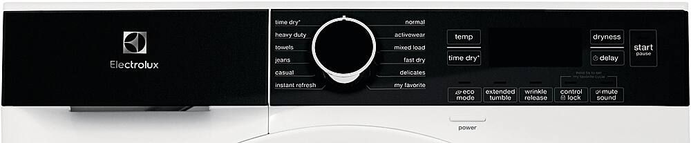 Alt View 6. Electrolux - 4.0 Cu. Ft. Front Load Ventless Electric Dryer with Compact Design - White.