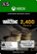 Front Zoom. Call of Duty: Warzone 2,400 Points - Xbox One, Xbox Series S, Xbox Series X [Digital].