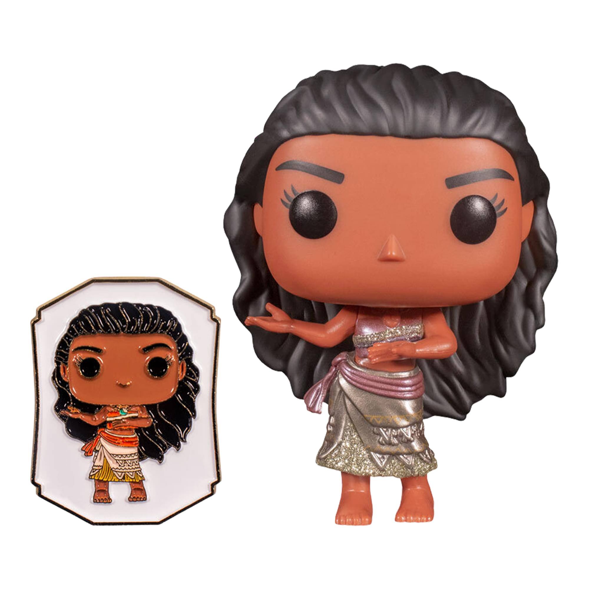 Alt View 10. Funko - Disney Princess Funko POP Vinyl Figure | Moana (Gold) with Pin - Gold.