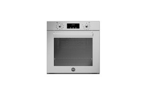 Bertazzoni - 24" Built-In Single Electric Wall Oven - Stainless steel - Front_Zoom