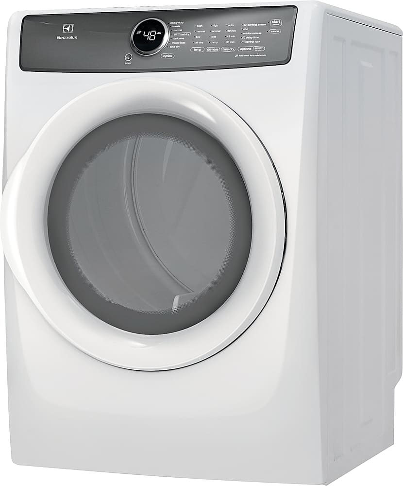 Alt View 13. Electrolux - 8.0 Cu. Ft. Stackable Front Load Gas Dryer with Steam - White.