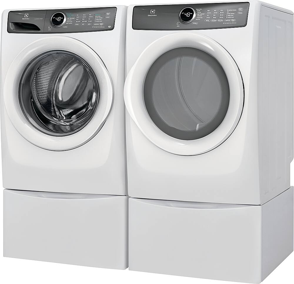 Alt View 17. Electrolux - 8.0 Cu. Ft. Stackable Front Load Gas Dryer with Steam - White.