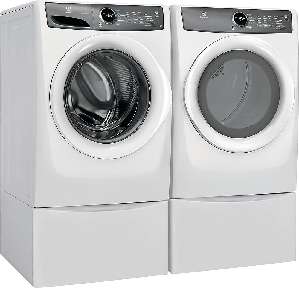 Alt View 18. Electrolux - 8.0 Cu. Ft. Stackable Front Load Gas Dryer with Steam - White.