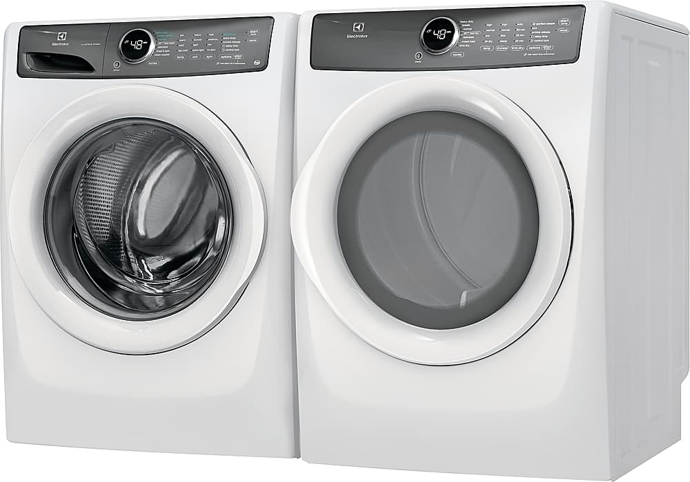 Alt View 19. Electrolux - 8.0 Cu. Ft. Stackable Front Load Gas Dryer with Steam - White.
