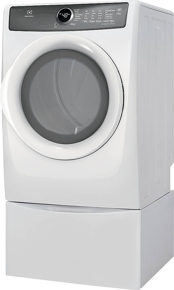 Alt View 21. Electrolux - 8.0 Cu. Ft. Stackable Front Load Gas Dryer with Steam - White.