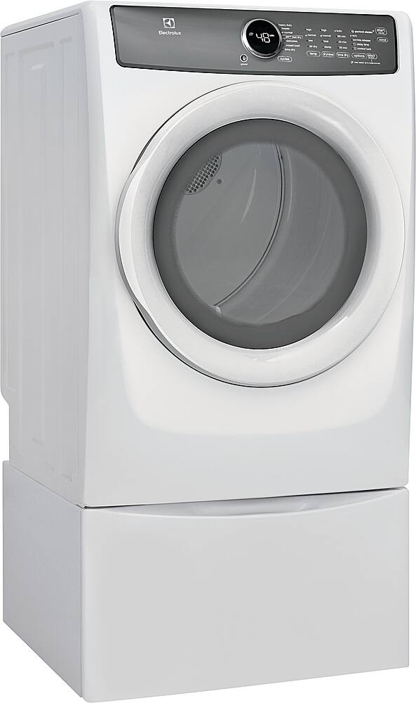 Alt View 22. Electrolux - 8.0 Cu. Ft. Stackable Front Load Gas Dryer with Steam - White.