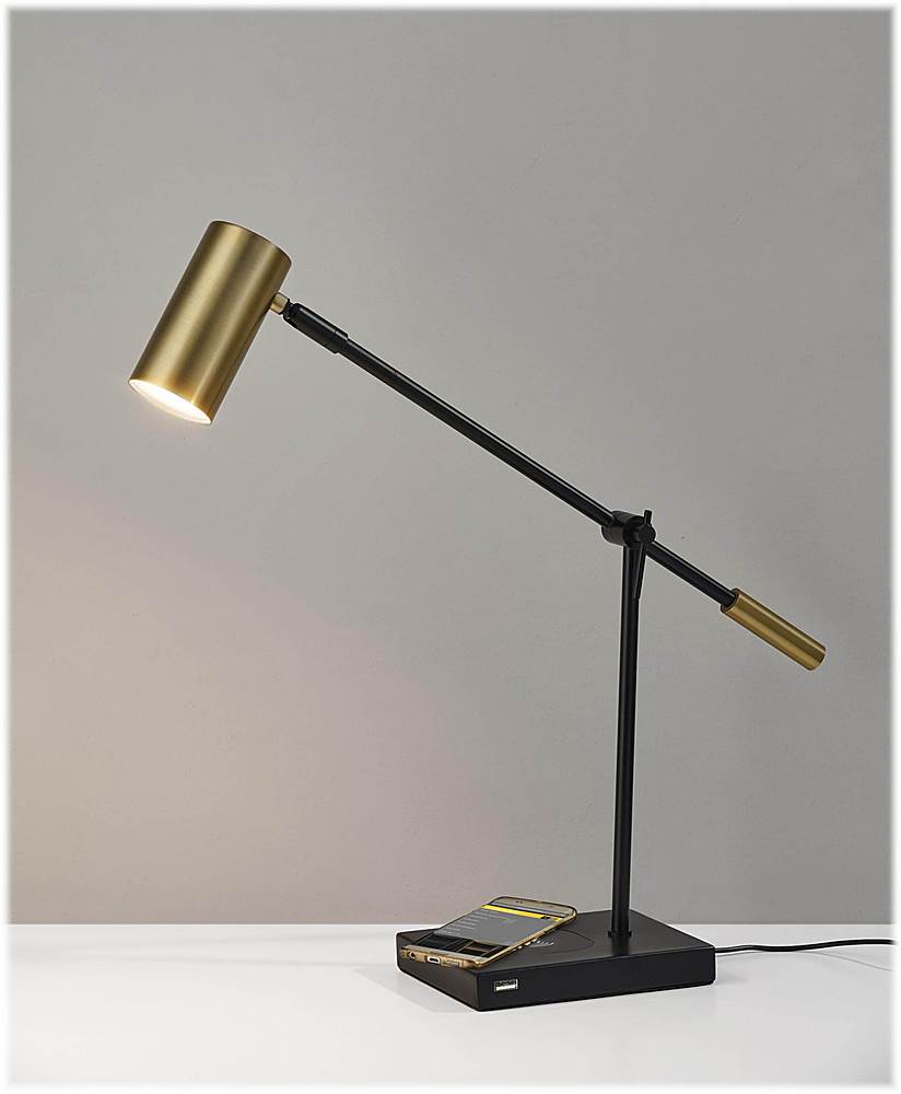 Best Buy Adesso Collette AdessoCharge 450lumen LED Desk Lamp with Qi
