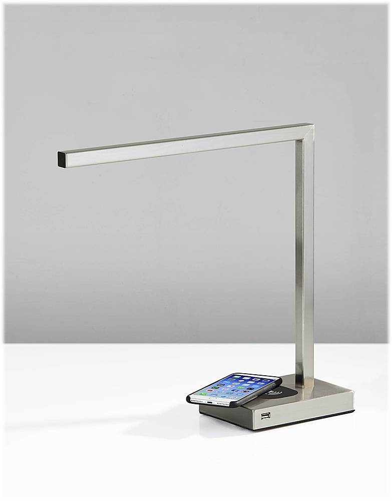 Best Buy Adesso Aidan AdessoCharge 400lumen LED Desk Lamp with Qi and