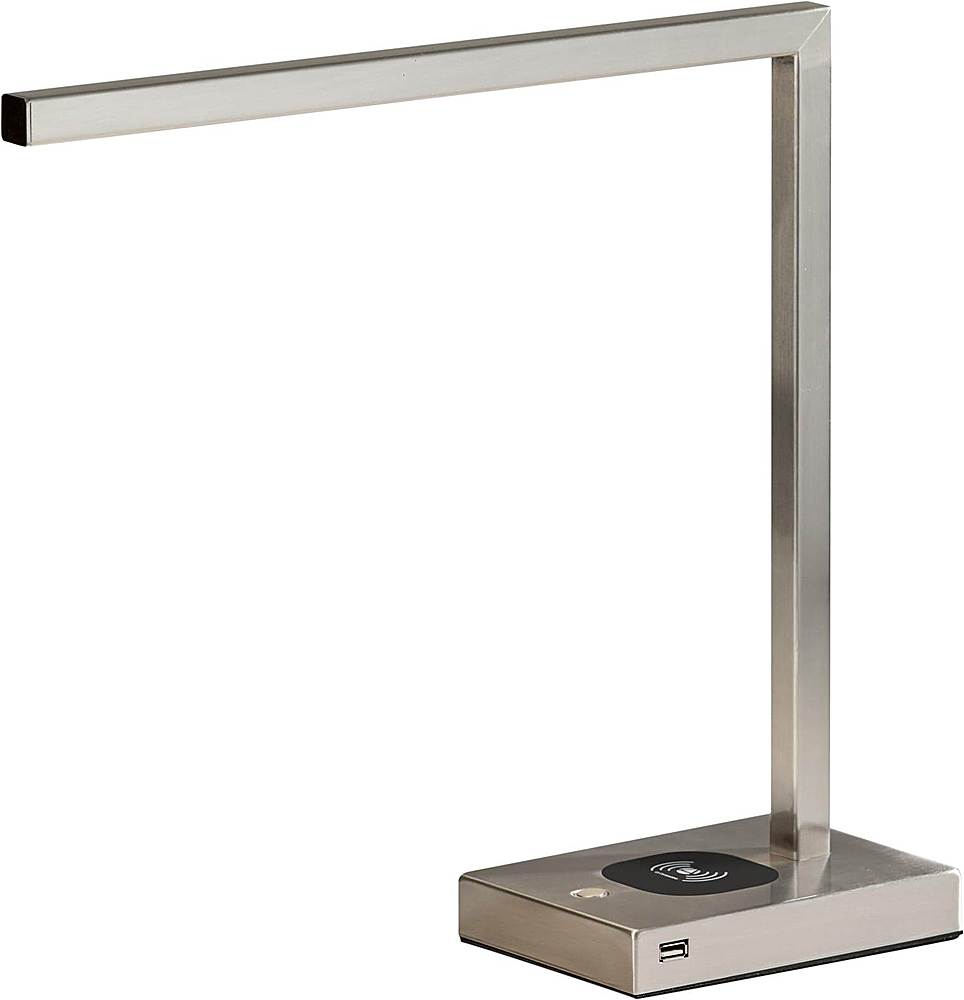 Adesso - Aidan AdessoCharge 400-lumen LED Desk Lamp with Qi and USB Charging