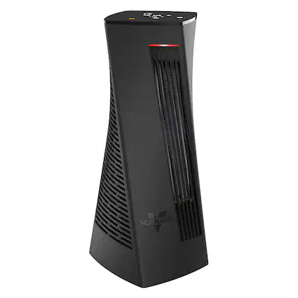 Angle. Vornado - OSCTH1 Oscillating Tower Space Heater - Black.