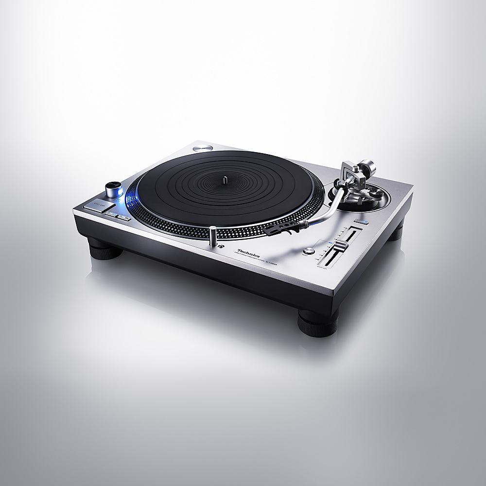 Angle View: Technics SL-1200GR Direct Drive Turntable System - Silver