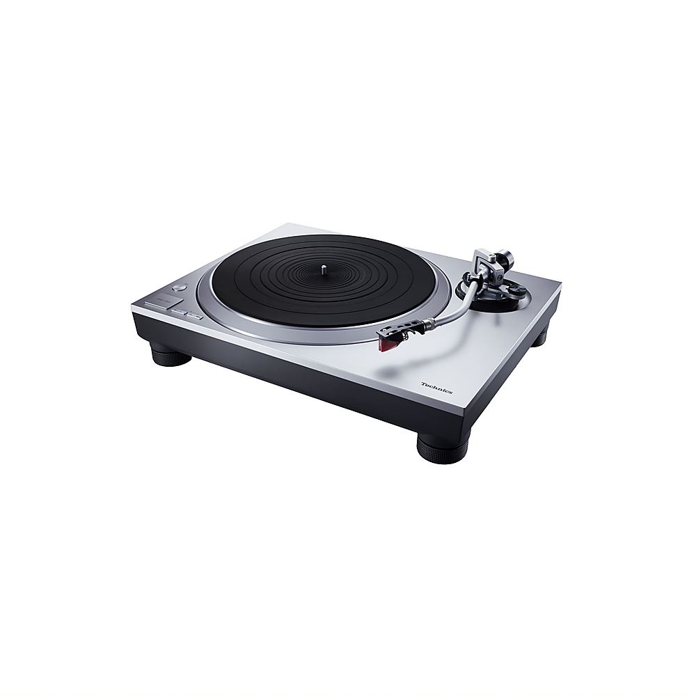 Angle View: Technics - SL-1500C Semi-automatic direct direct drive turntable with built-in phono preamp - Silver