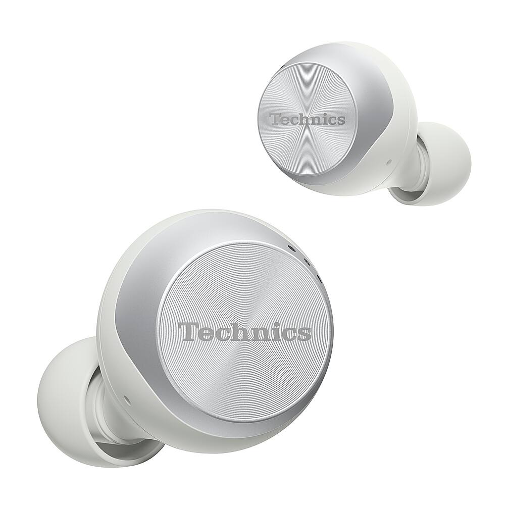 Angle. Technics - Technics EAH-AZ70W-S Noise-Canceling True Wireless In-Ear Headphones - Silver.