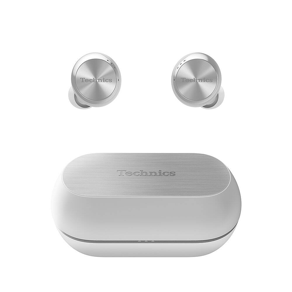 Alt View 15. Technics - Technics EAH-AZ70W-S Noise-Canceling True Wireless In-Ear Headphones - Silver.