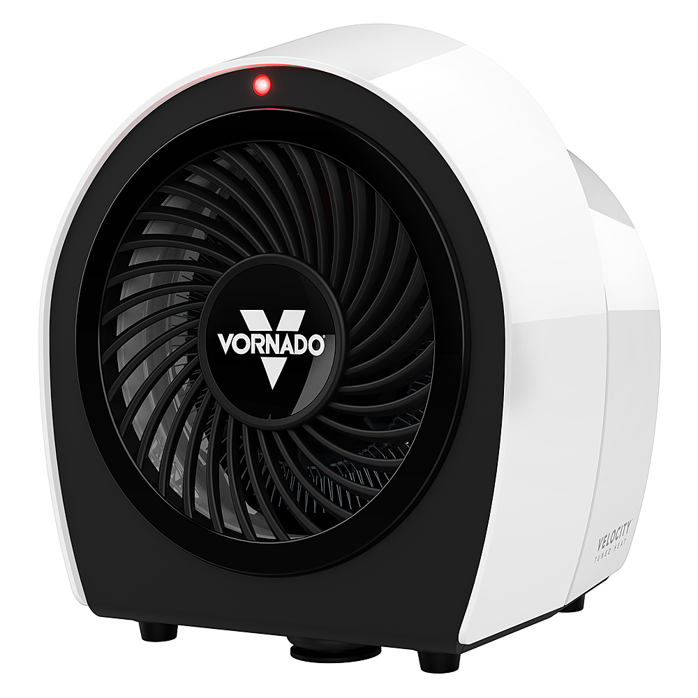 Angle View: Vornado - Velocity 1R Personal Space Heater - White