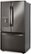 Angle Zoom. LG - 29 cu. Ft. 3 Door French Door with Ice Maker, and External Water Dispenser - Black stainless steel.