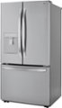 Angle. LG - 29 Cu. Ft. French Door Smart Refrigerator with External Water Dispenser - Printproof Stainless Steel.