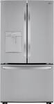 LG - 29 cu. Ft. 3 Door French Door with Ice Maker, and External Water Dispenser - PrintProof Stainless Steel