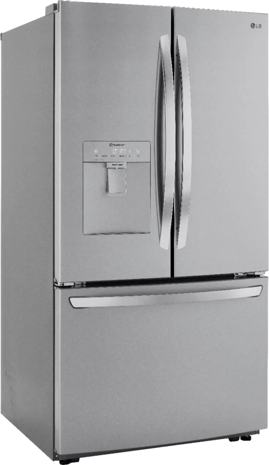Alt View 11. LG - 29 Cu. Ft. French Door Smart Refrigerator with External Water Dispenser - Printproof Stainless Steel.
