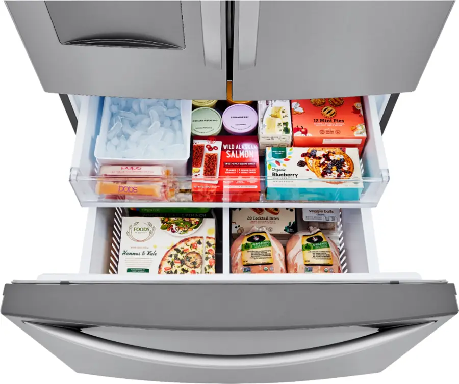 Alt View 22. LG - 29 Cu. Ft. French Door Smart Refrigerator with External Water Dispenser - Printproof Stainless Steel.