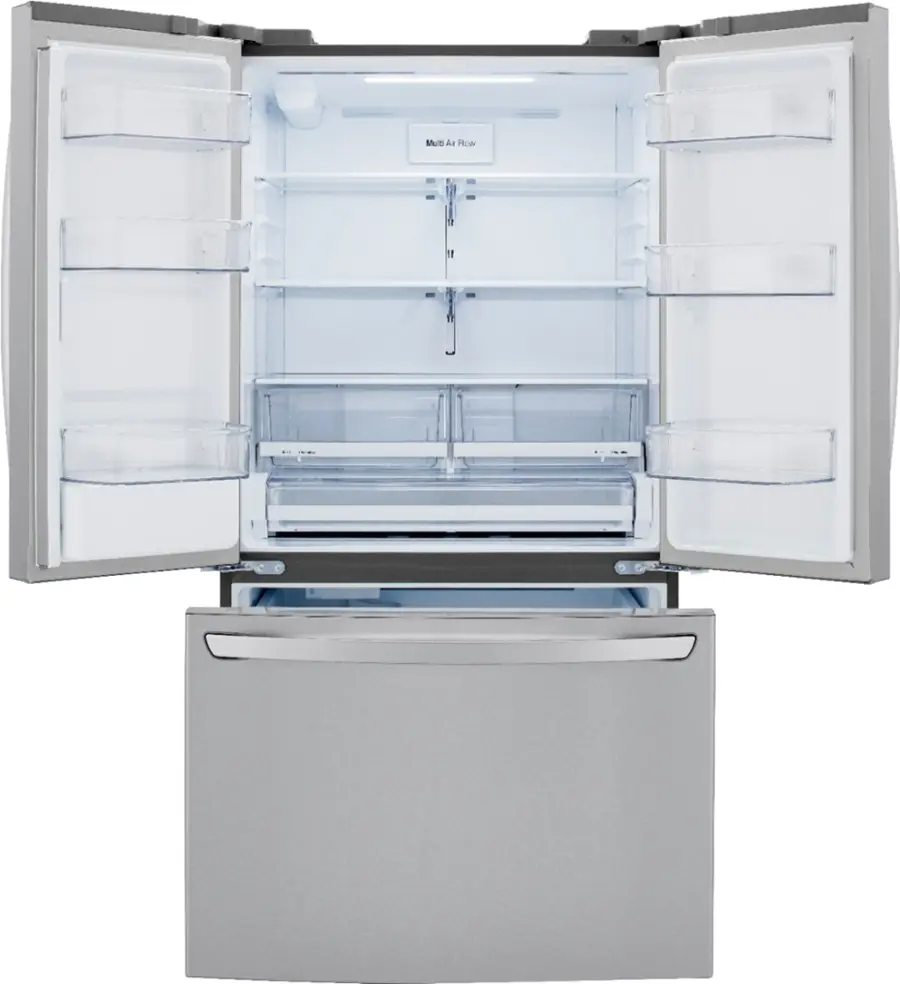 Alt View 24. LG - 29 Cu. Ft. French Door Smart Refrigerator with External Water Dispenser - Printproof Stainless Steel.