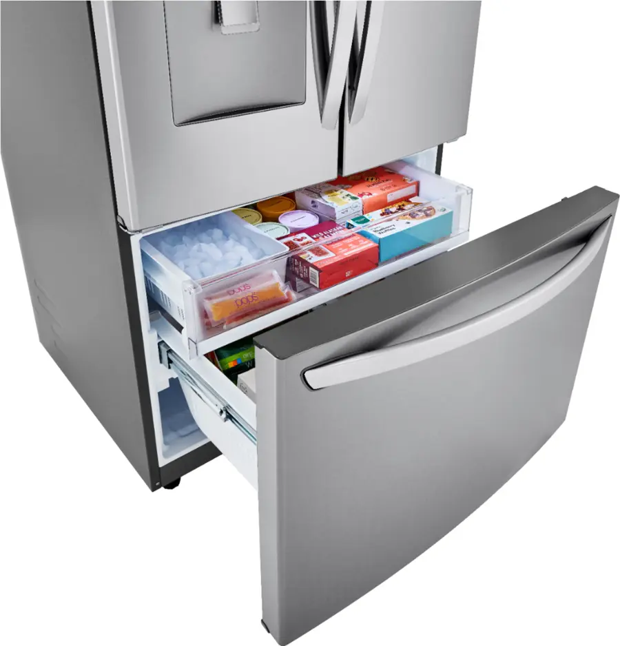 Alt View 25. LG - 29 Cu. Ft. French Door Smart Refrigerator with External Water Dispenser - Printproof Stainless Steel.