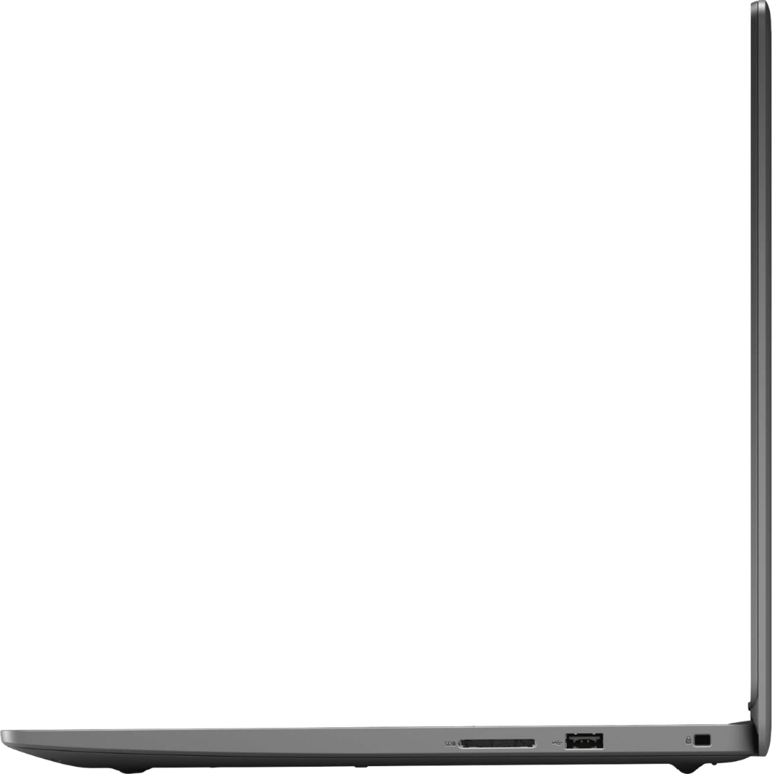 Left View: Dell - Inspiron 15.6" FHD Touch-Screen Laptop - AMD Ryzen 5 - 8GB Memory - 256GB Solid State Drive - Black