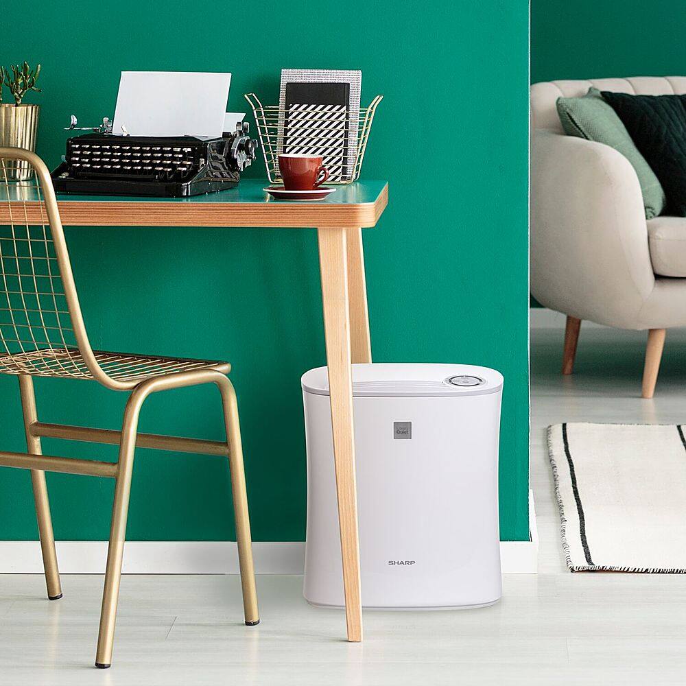 Alt View 21. Sharp - Air Purifier Recommended for Small-Sized Rooms, Home Office, or Small Bedroom. True HEPA Filter - White.