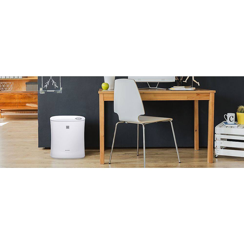 Alt View 18. Sharp - Air Purifier Recommended for Small-Sized Rooms, Home Office, or Small Bedroom. True HEPA Filter - White.