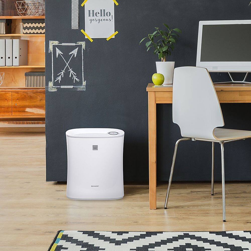 Alt View 19. Sharp - Air Purifier Recommended for Small-Sized Rooms, Home Office, or Small Bedroom. True HEPA Filter - White.