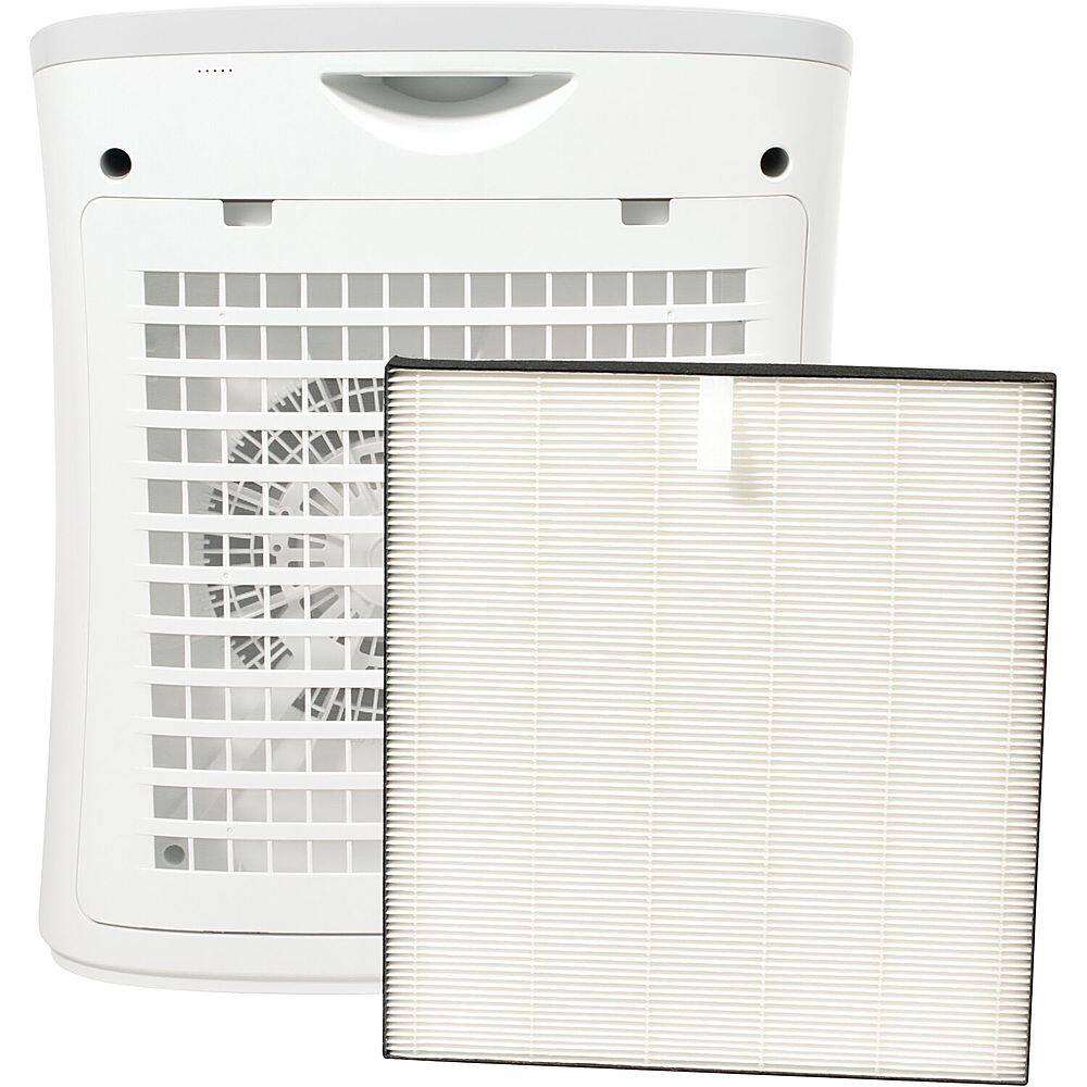 Angle. Sharp - Air Purifier Recommended for Small-Sized Rooms, Home Office, or Small Bedroom. True HEPA Filter - White.